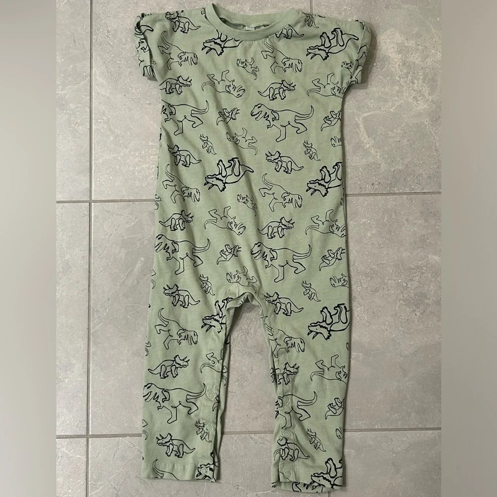 EUC Okie Dokie Baby Boys Short Sleeve Jumpsuit